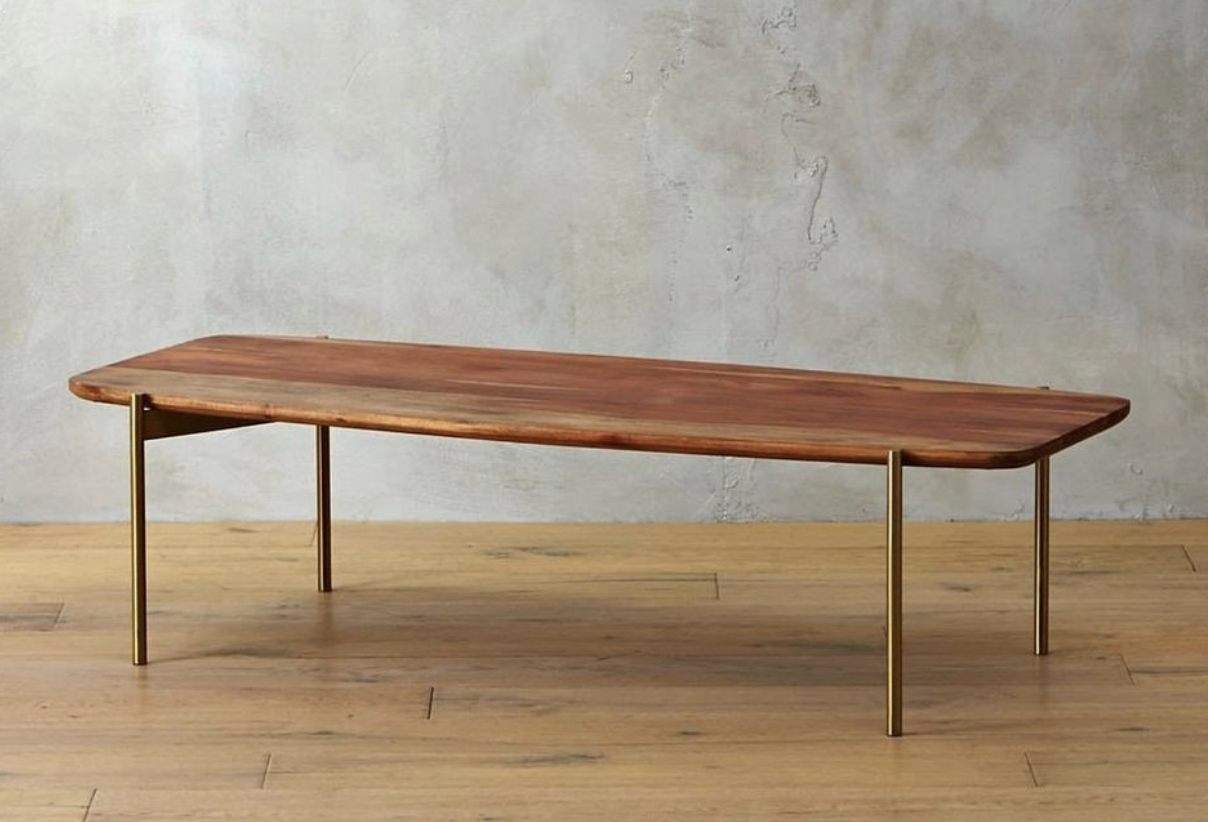 A mid century modern coffee table from CB2