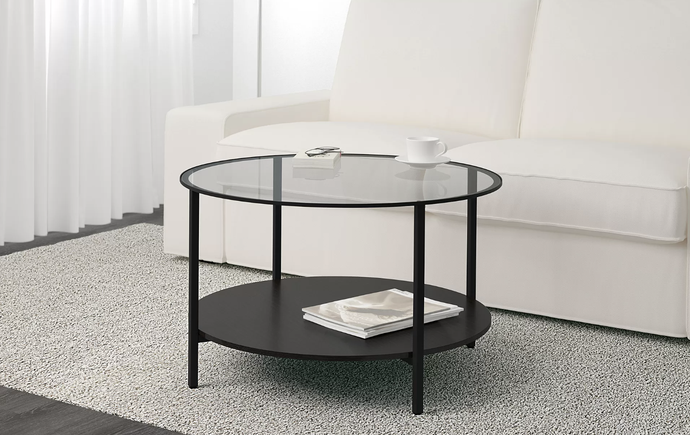 IKEA VITTSJÖ black coffee table