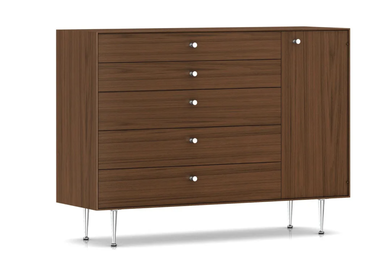 The Herman Miller Nelson Cabinet reflects authentic mid century design heritage