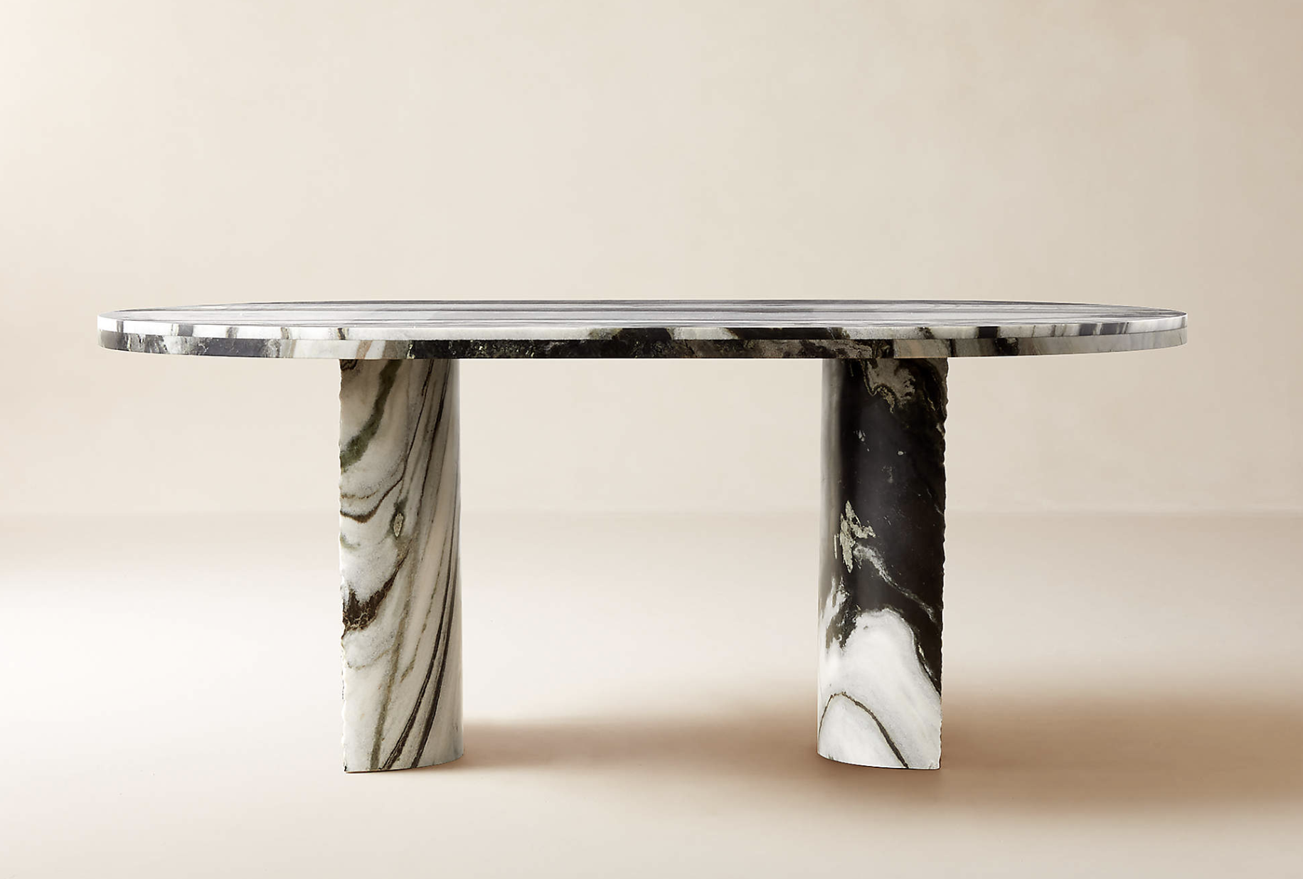 CB2 marble dining tables